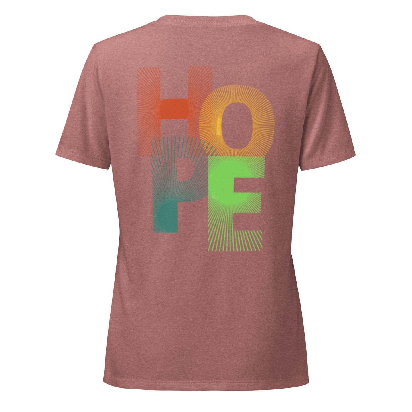 Women’s relaxed v-neck t-shirt "hope"
