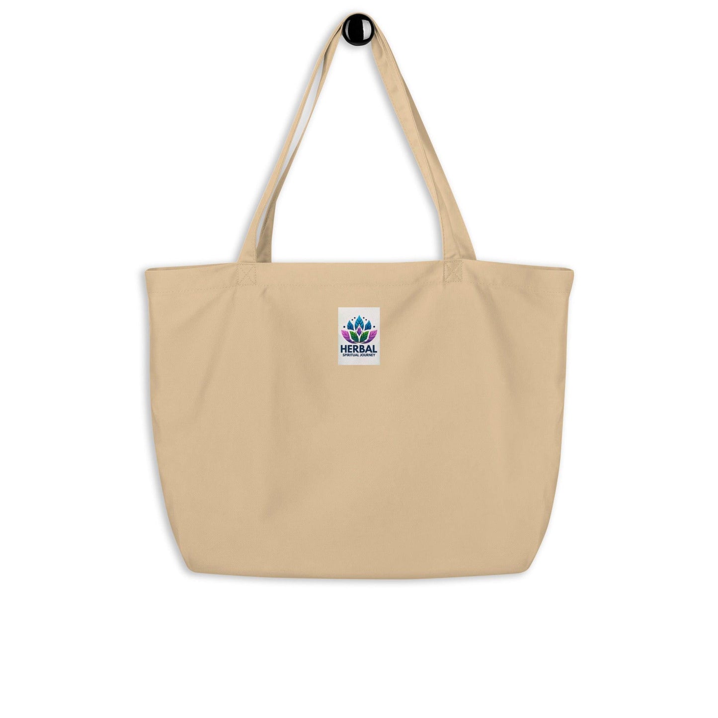 Large organic tote bag " i am enough"