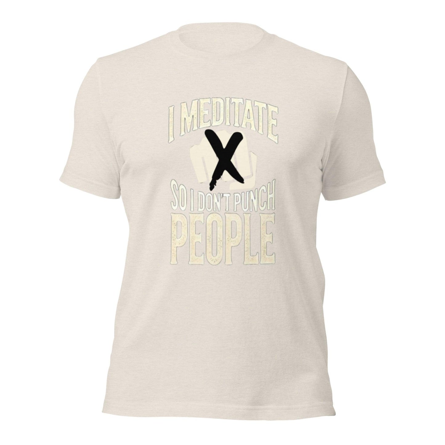 Unisex t-shirt "i don't punch people"