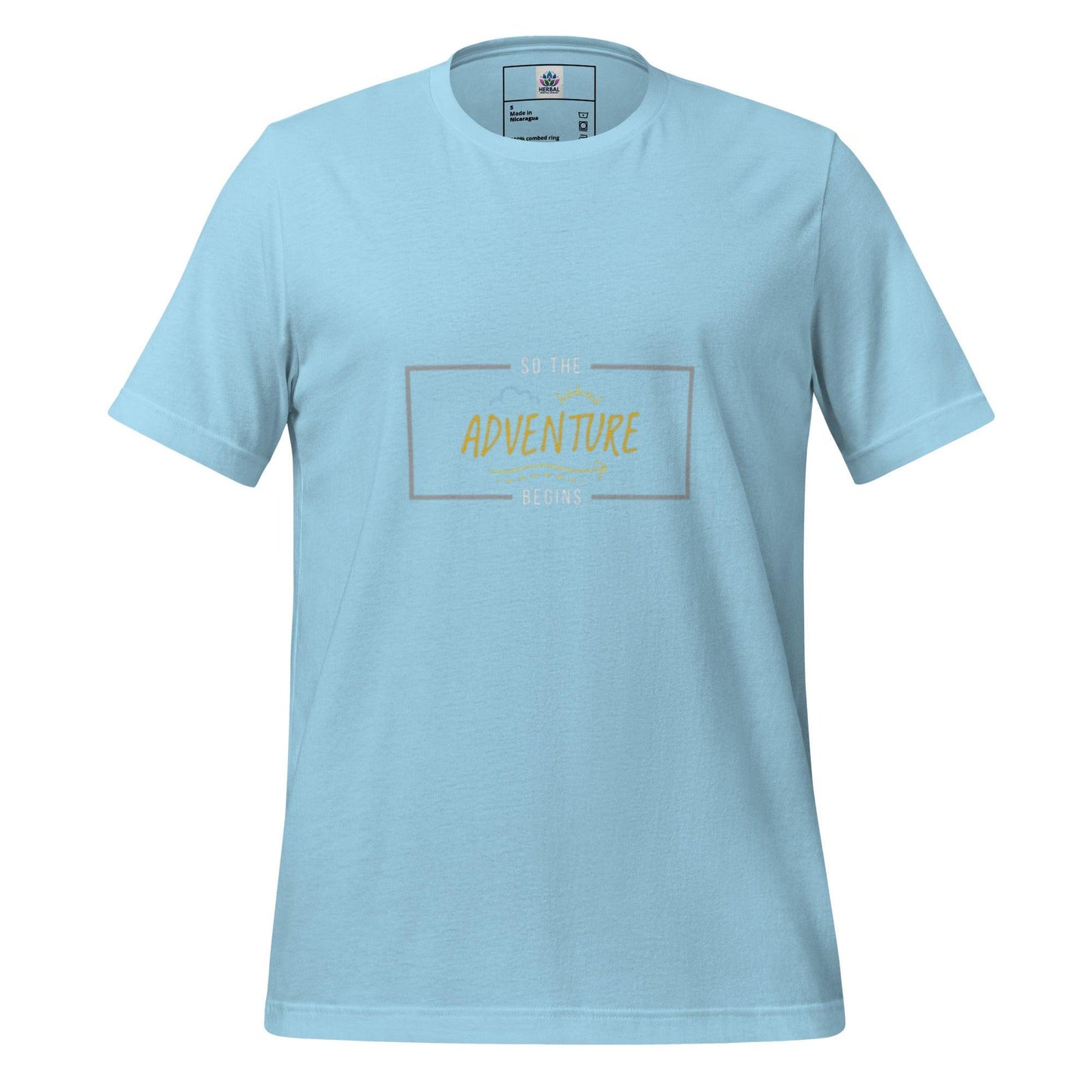 Unisex t-shirt "adventure begins"