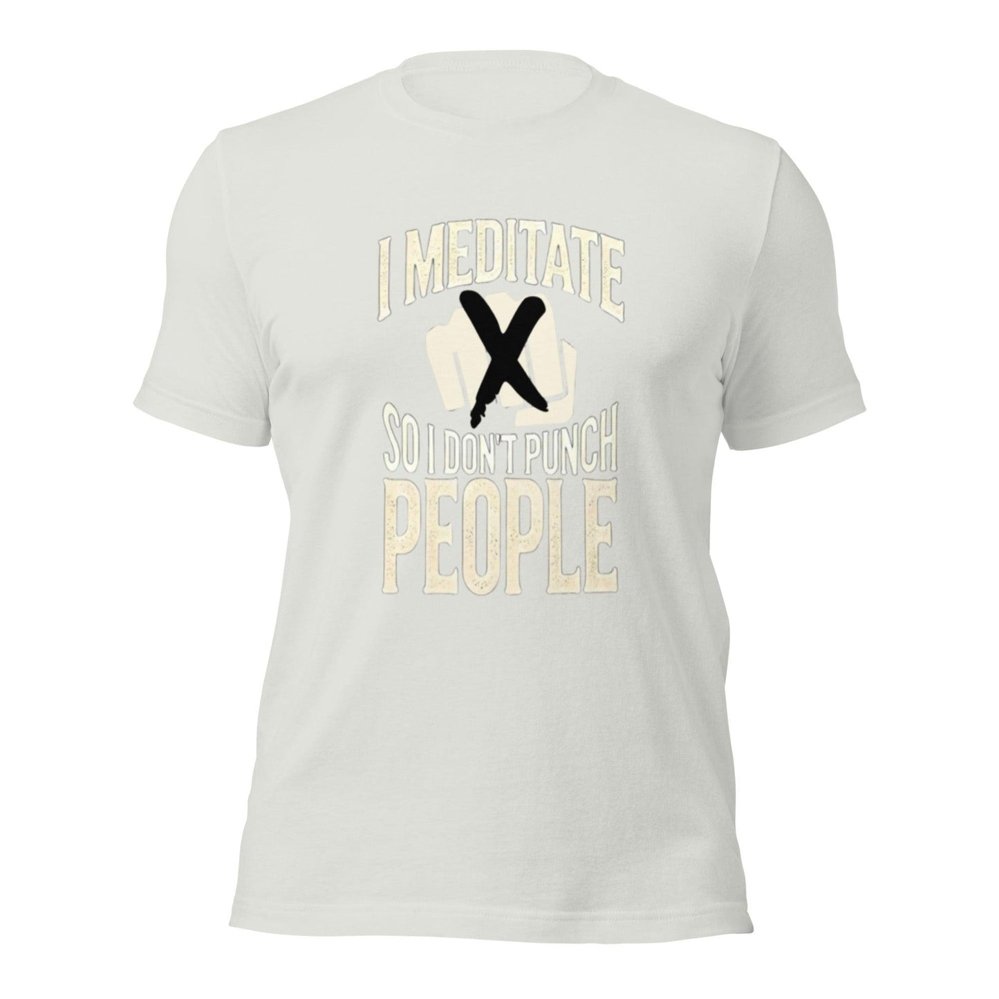 Unisex t-shirt "i don't punch people"