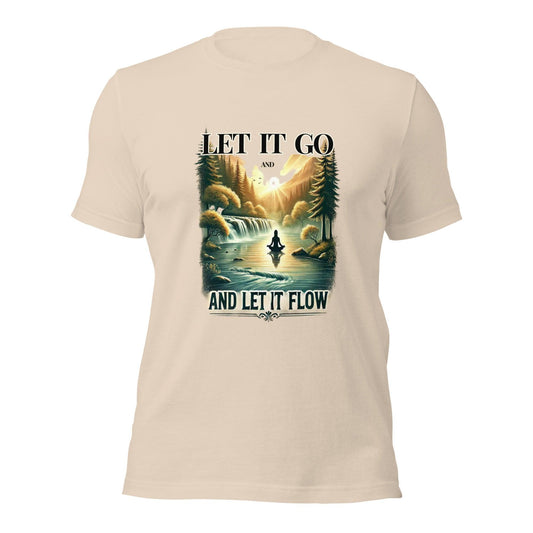 Unisex t-shirt "Let it Go, Let it Flow"