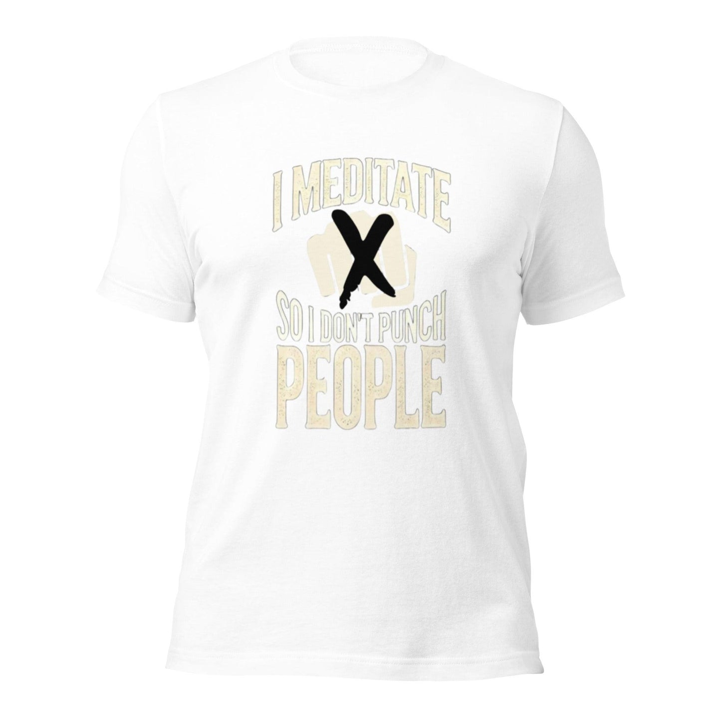 Unisex t-shirt "i don't punch people"