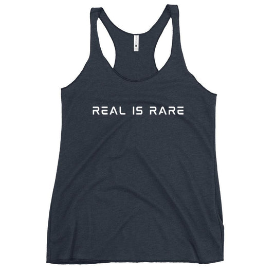 Women's Racerback Tank "Real is Rare"