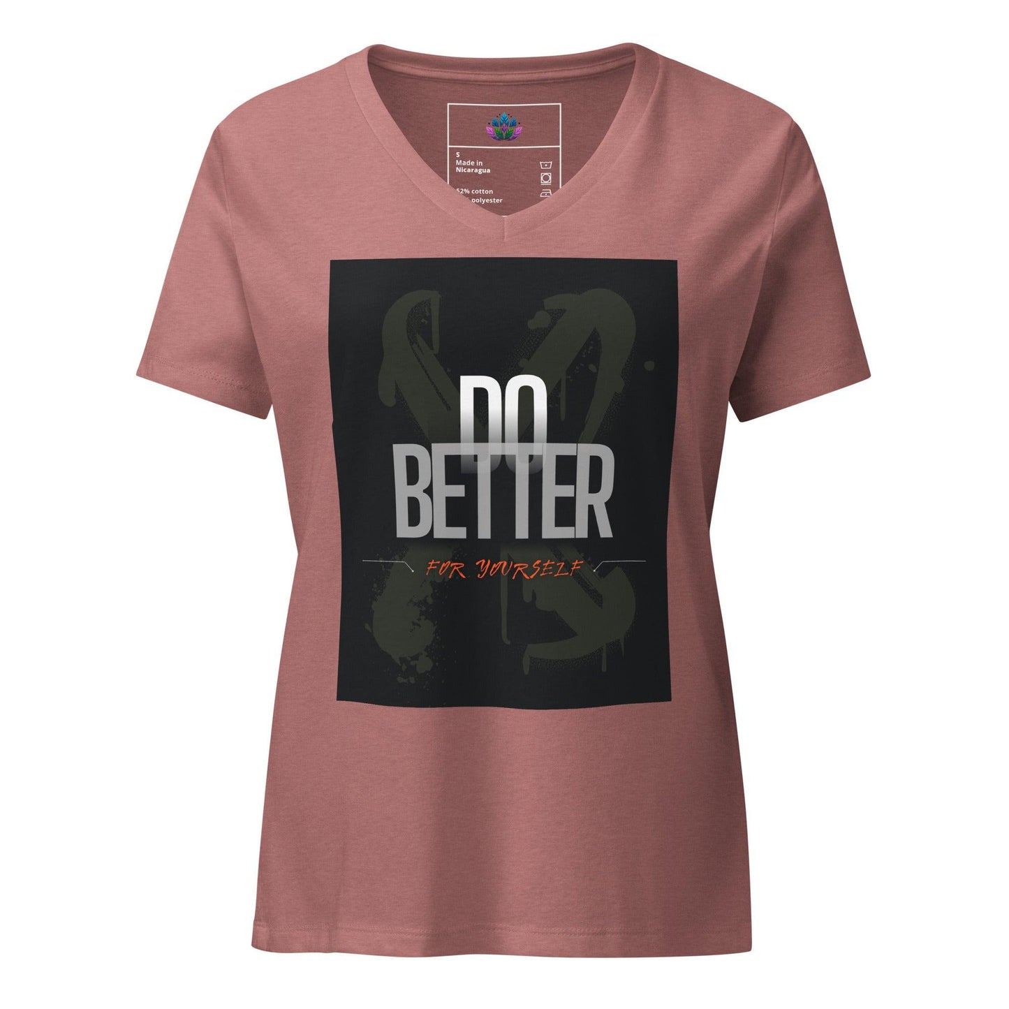 Women’s relaxed v-neck t-shirt "Do Better"