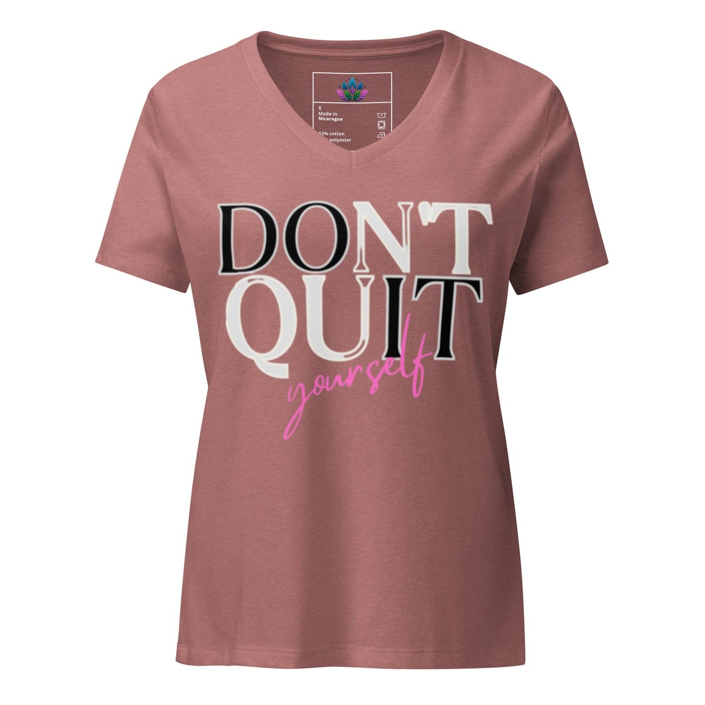 Women’s relaxed v-neck t-shirt "Do It Yourself"