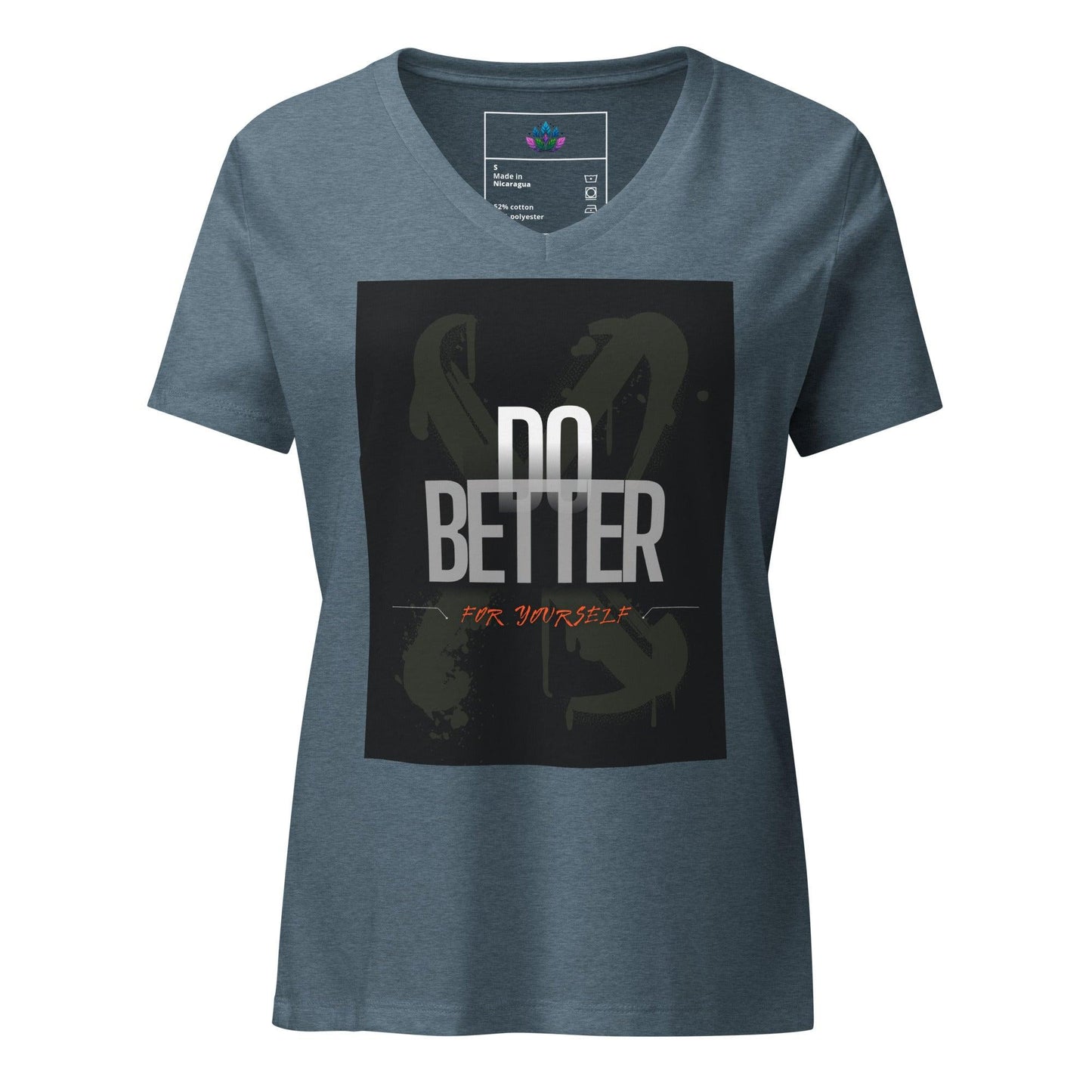 Women’s relaxed v-neck t-shirt "Do Better"