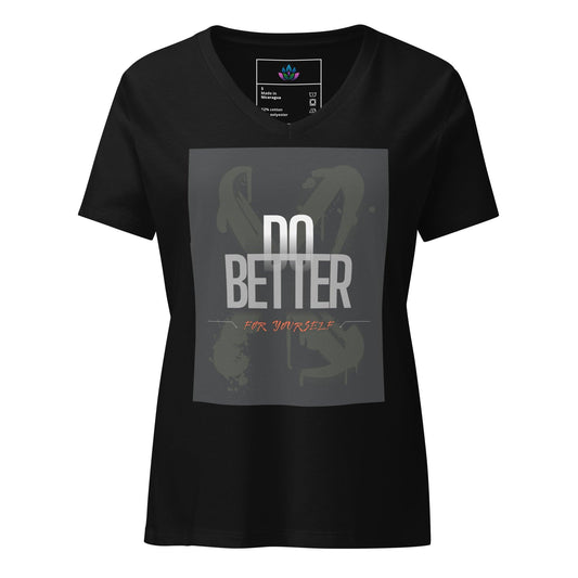 Women’s relaxed v-neck t-shirt "Do Better"