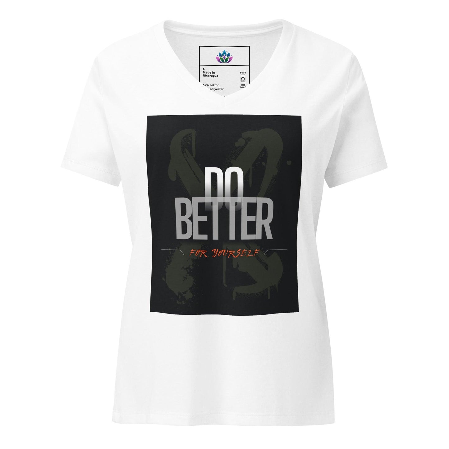 Women’s relaxed v-neck t-shirt "Do Better"