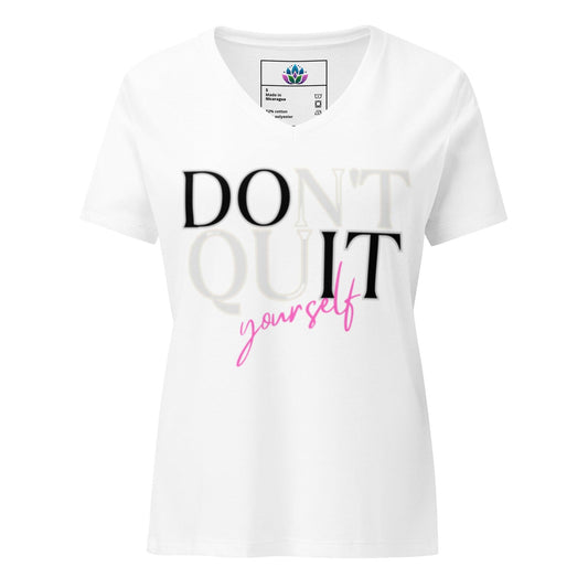 Women’s relaxed v-neck t-shirt "Do It Yourself"